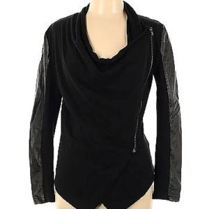Fate Faux Vegan Leather Jacket Black Medium
